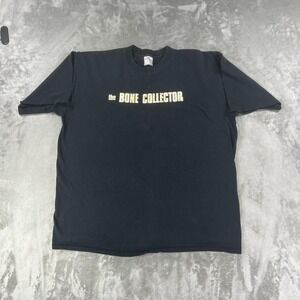 Vintage Bone Collector Shirt Mens XL Black Movie Promo Graphic All Sport Tee